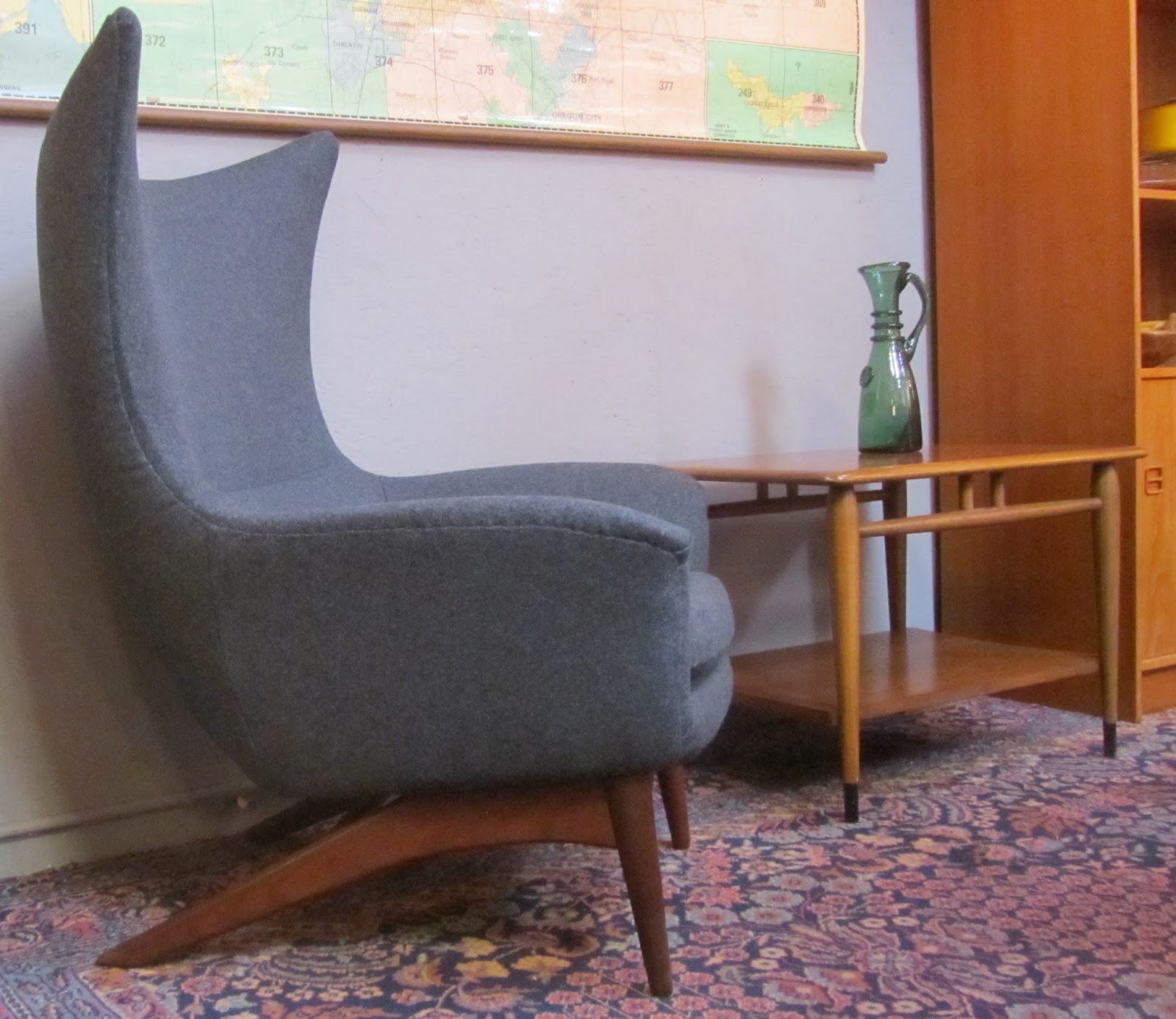 Remnant Reupholstered // Danish Egg Chair