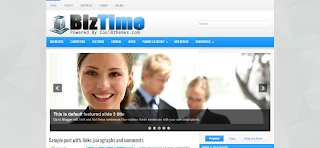 BizTime Blogger Template Design For Clean And Simple Style Blogger Template