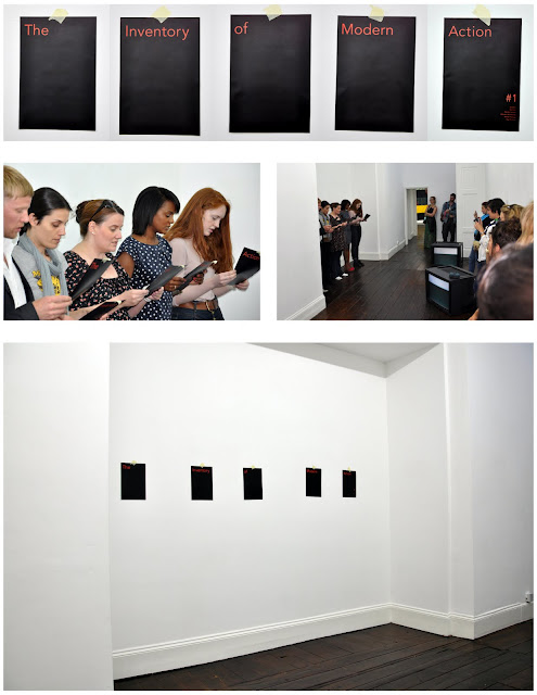 ‘The Inventory of Modern Action # 1’, Gallery Vela, 2011. Dimensions Variable.