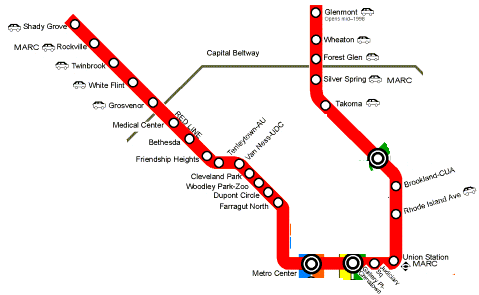 red line metro stops red line metro stops