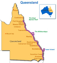 Carte du Queensland (QLD)