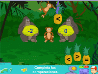 Gorilas: compara números enteros Gorilas: compara números enteros