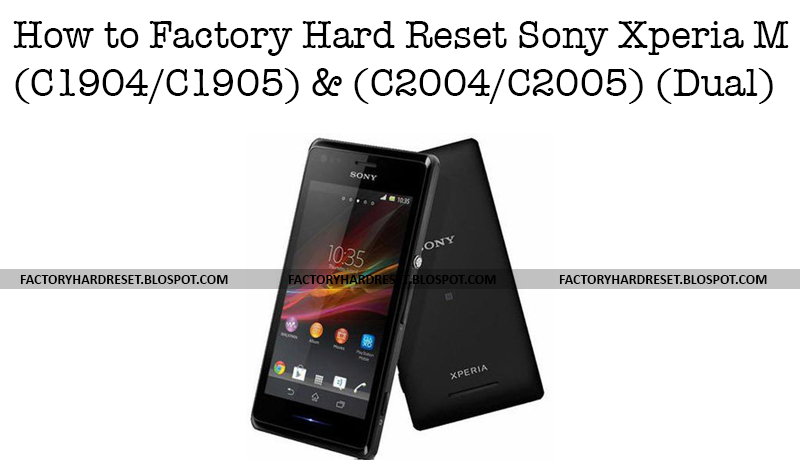 Как сделать заводские настройки на sony xperia