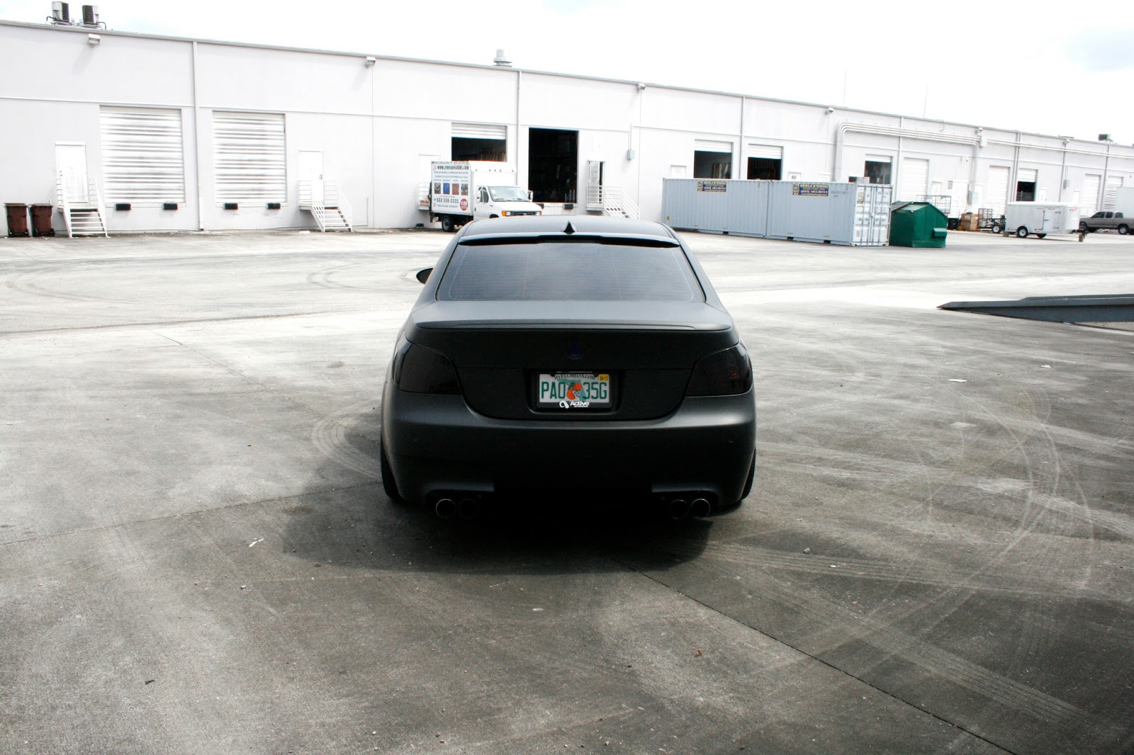 BMW M5 Matte Black Car Wrap Coral Gables Florida