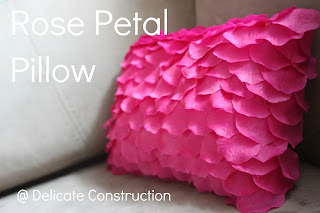 Rose Petal Pillow