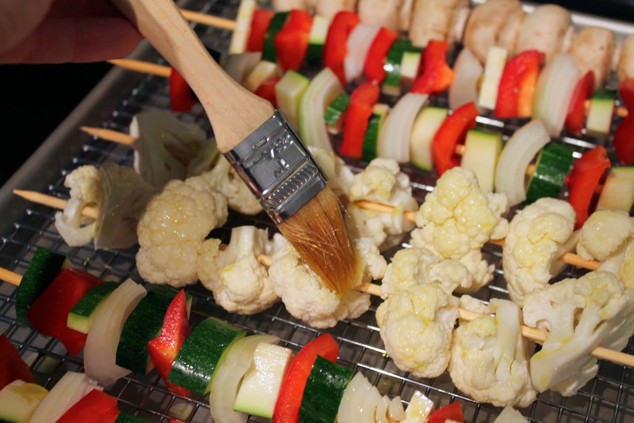 Cook In / Dine Out Broiled Vegetable Skewers