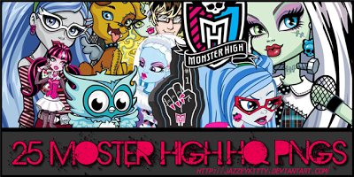 20 imagenes de Monster High con fondo transparente