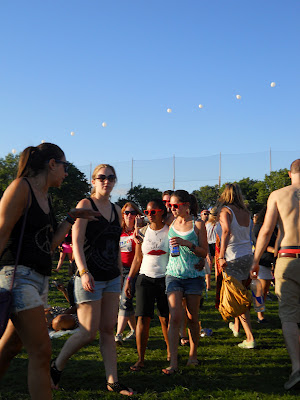 Concert goers at Gov Ball NYC 2012