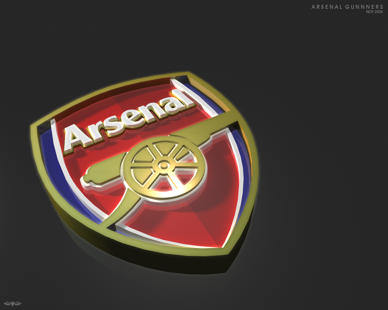 Arsenal Black Logo