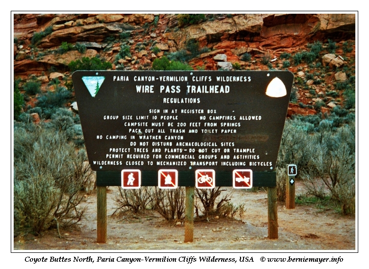 Wire Pass Trailhead