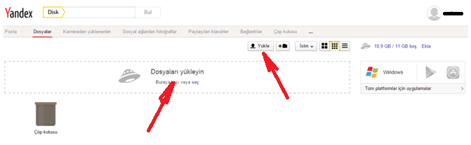 Yandex Diske Dosya Nasıl Yüklenir ve Paylaşılır Yandex Diske Dosya Nasıl Yüklenir ve Paylaşılır