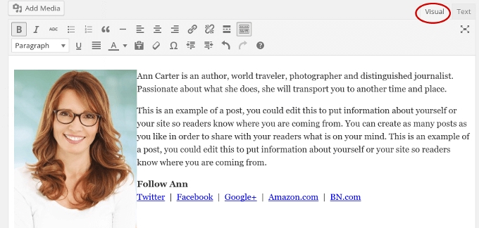 about authors page