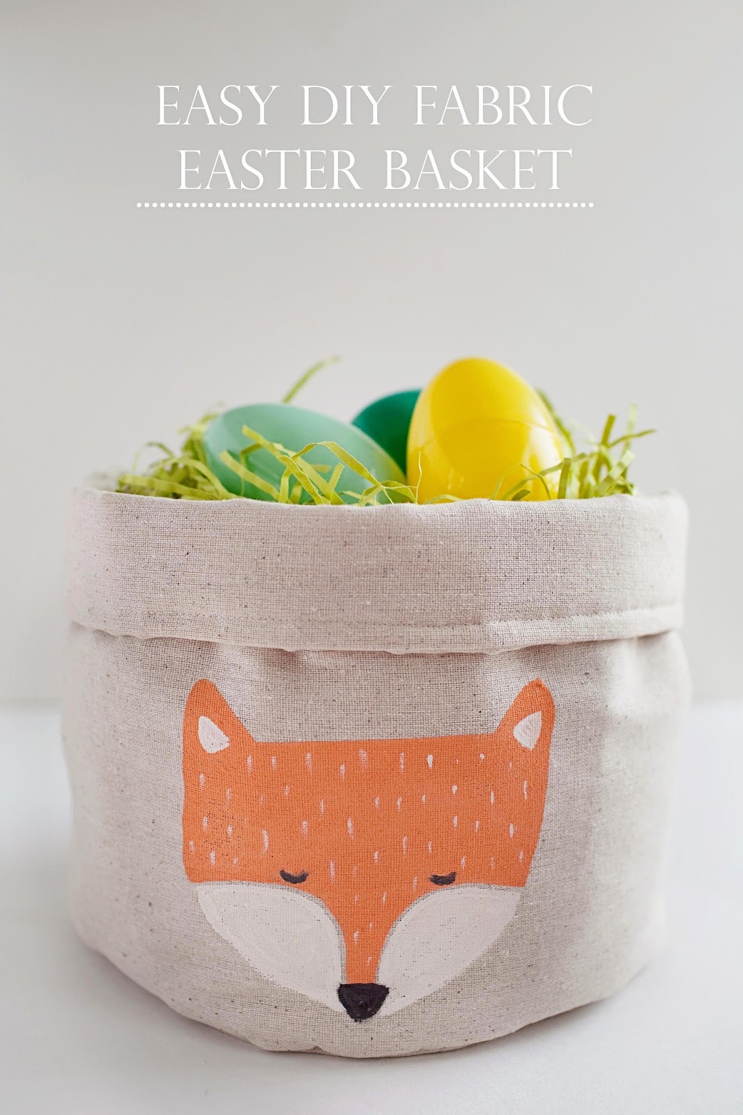TELL EASY FABRIC EASTER BASKET Tell Love and Party