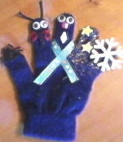 How to Recycle your lost glove and make a Penguin finger puppet show