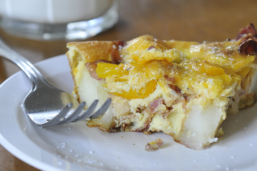 Simply Gourmet Cast Iron Breakfast with Potatoes, Bacon and Cheese