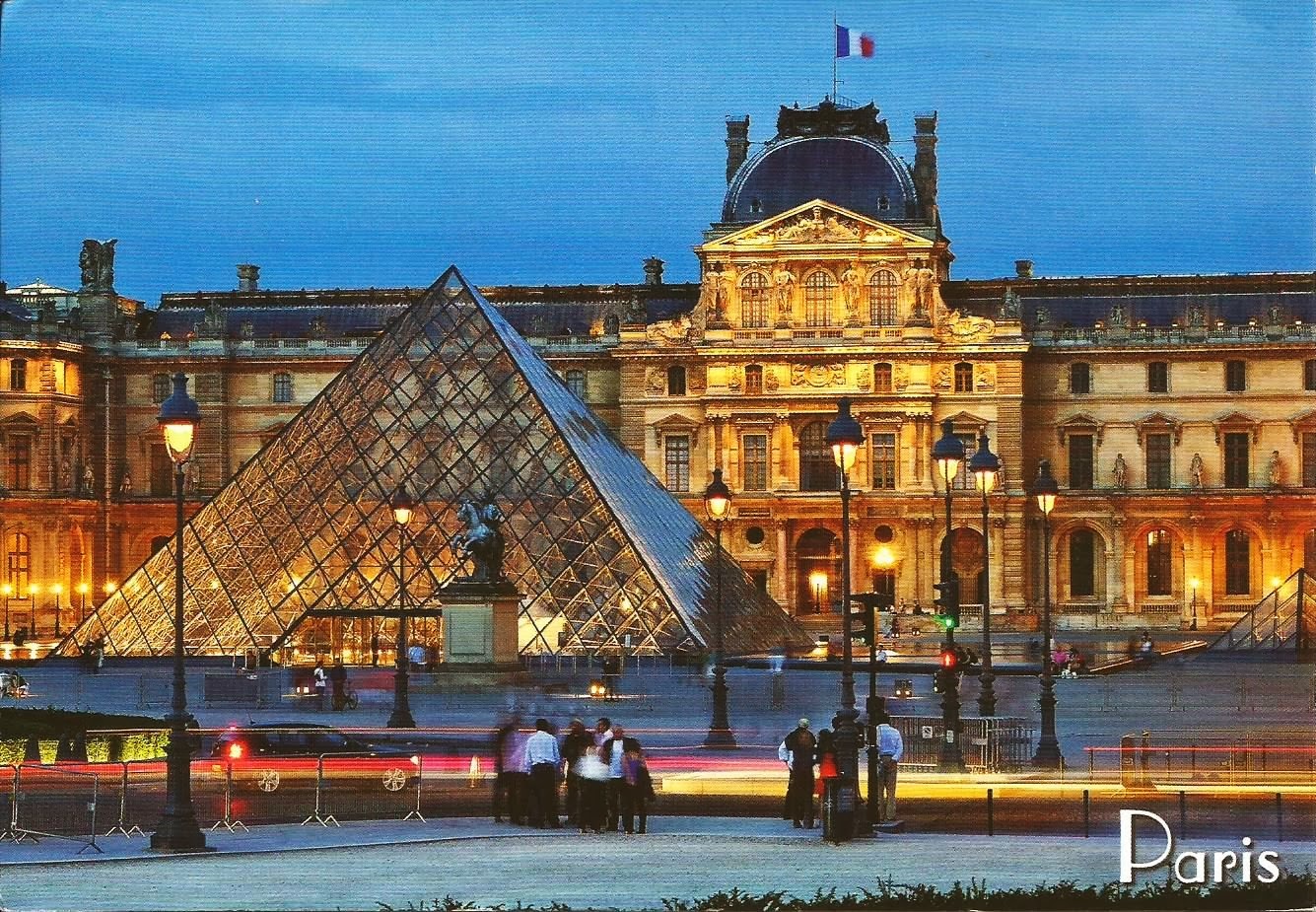 Postcards on My Wall Paris, Banks of the Seine (Louvre Museum) France