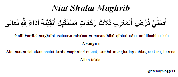 Bacaan Niat Shalat Fardhu (5 Waktu) ISLAM INDAH