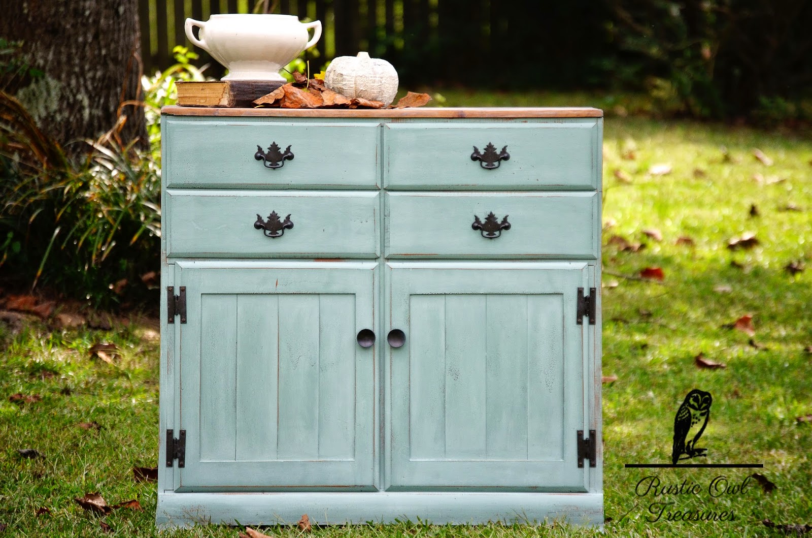 Vintage Pine buffet Redo, farmhouse decor, duck egg blue,buffet,