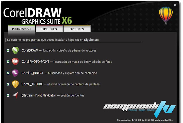 CorelDRAW Graphics Suite X6 2012 Español Versión 16.4.0.1280