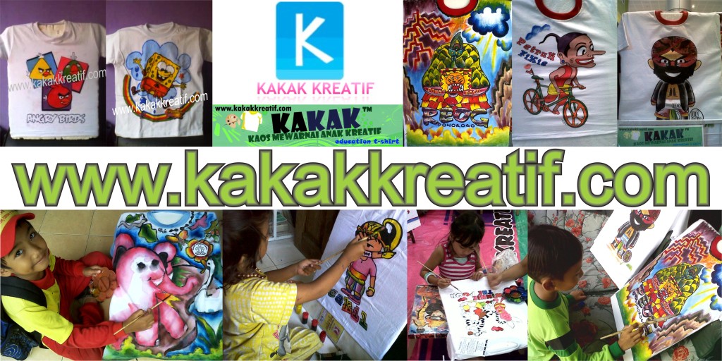 KAKAK-- Kaos Mewarnai Anak Kreatif