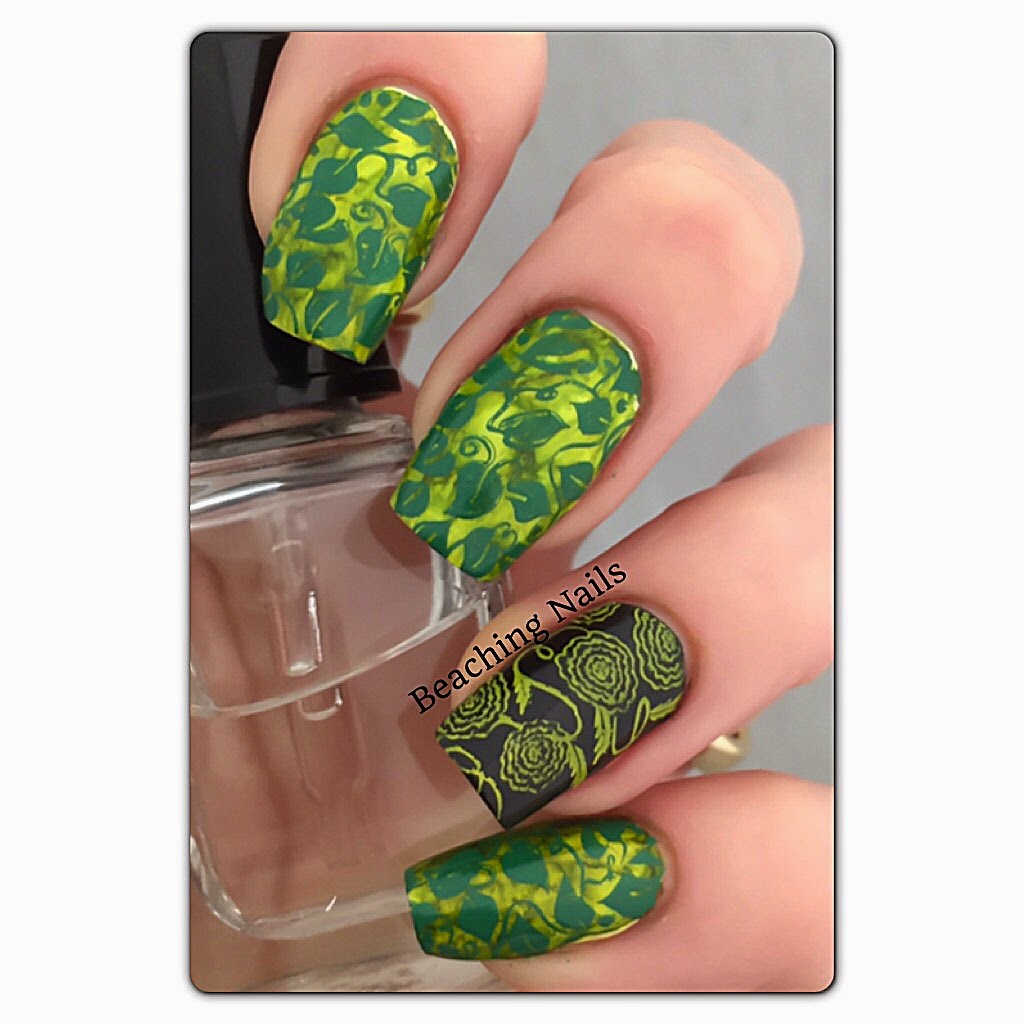 Surfer Girl aka Beaching Nails DIY Stamping Polish