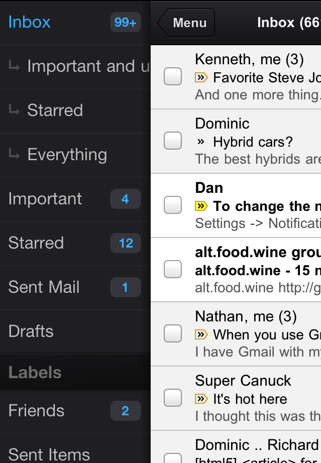 适用于iOS的Gmail重新出现在App Store中