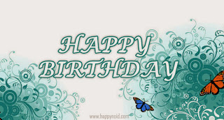 Birthday Greetings Blue Flower vector Background Birthday Wishes Butterfly Images