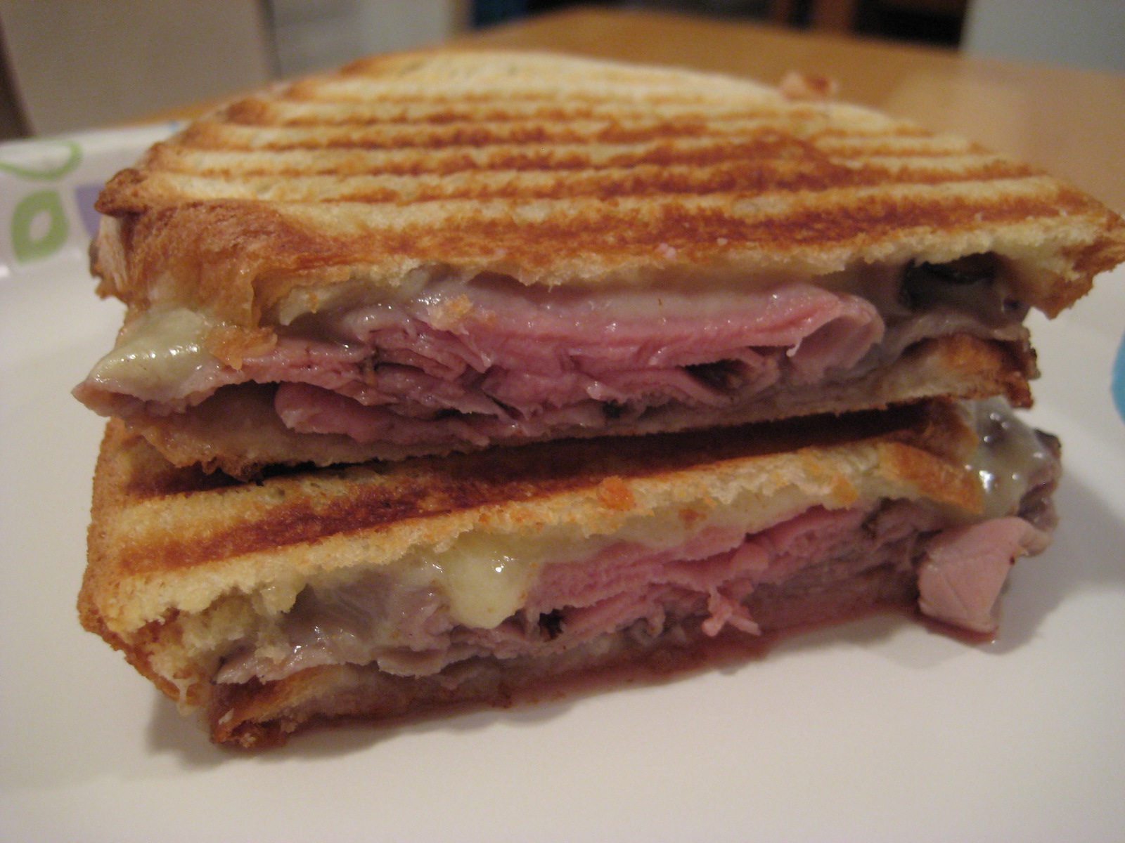 "So what are you making for dinner?" Roast Beef and Cheddar Paninis