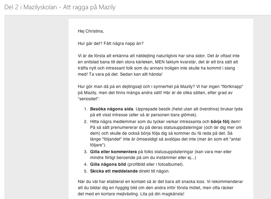 gratis dejtingsidor 2015 veckor