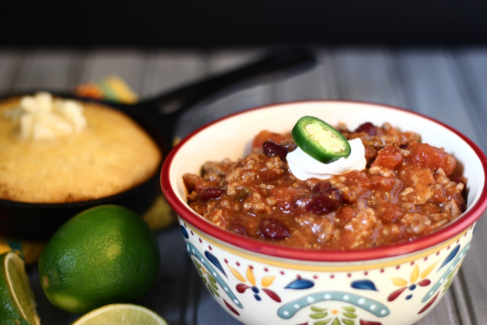 Chili with Jalapeno Cooking on the Front Burner