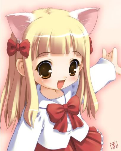anime catgirl chibi