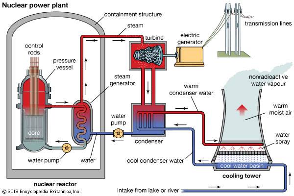 Mechanical Engineering  Nuclear Power Plant Flow Diagram