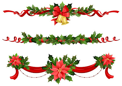 banco de imágenes adornos como guirnaldas o nochebuenas christmas holly stickers