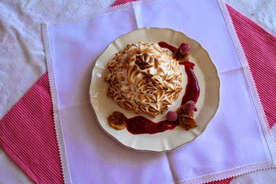 Receta Baked Alaska con helado de chocolate