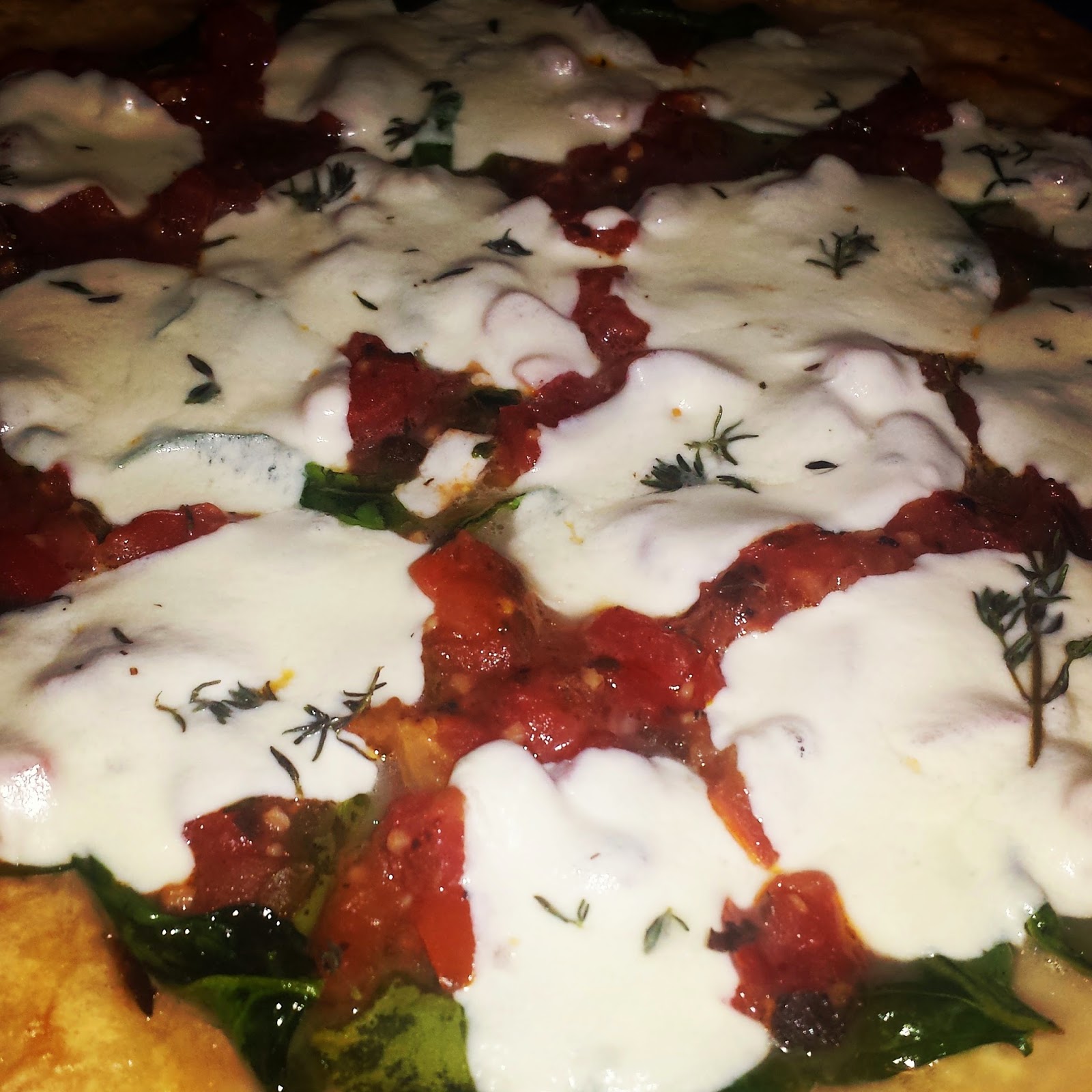 Rebecca's Amazing Creations Fresh Bruschetta and Thyme Pizza