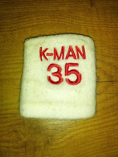 Chris Kaman "K-Man" #35 Game Worn Used Armband Wristband NBA Los Angeles Clippers