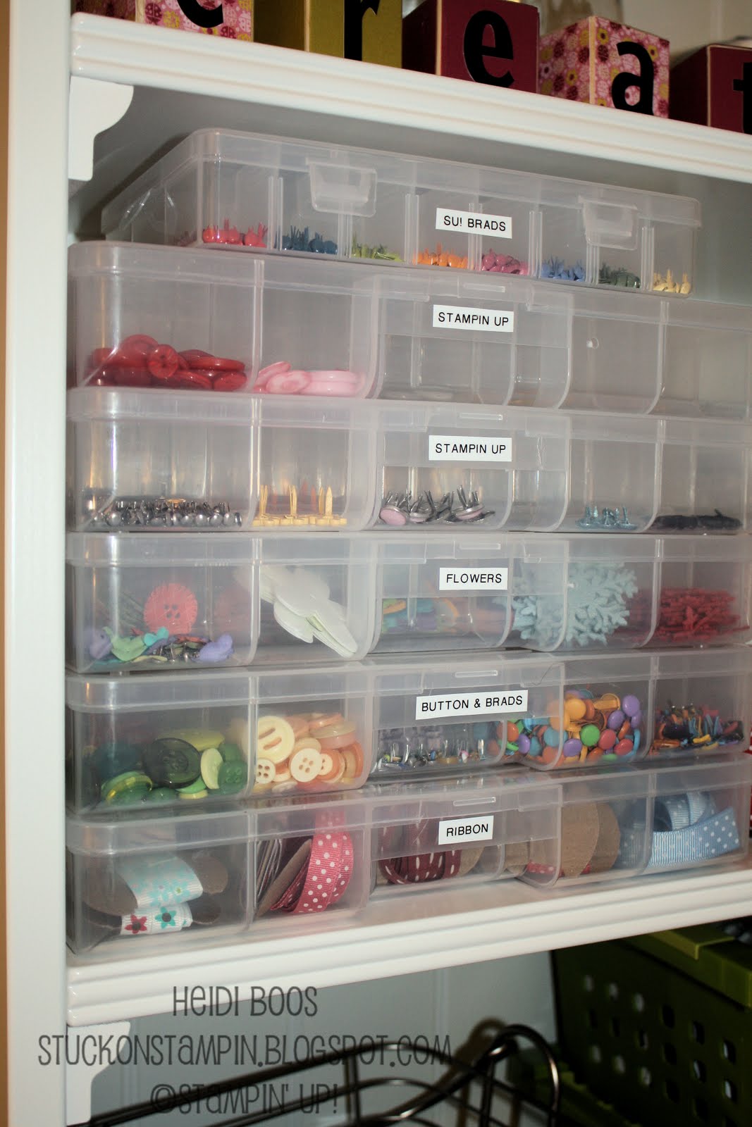 Stuck on Stampin' Tuesday Tip storing your embellishments