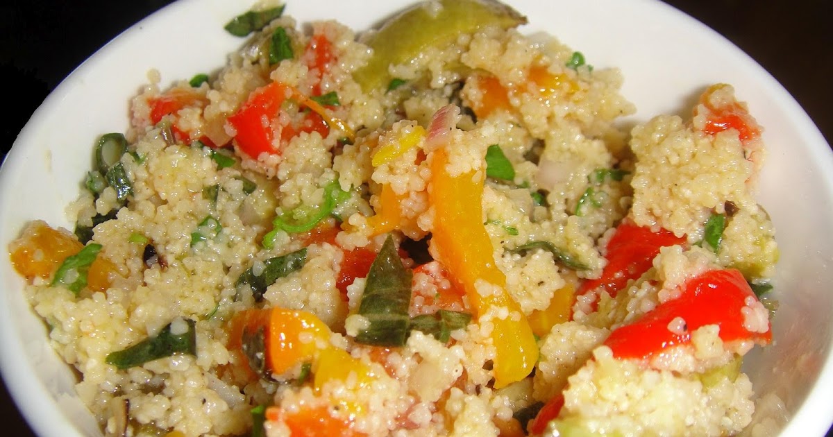 Maryam's Culinary Wonders 67. Couscous and Grilled Summer Vegetables Salad