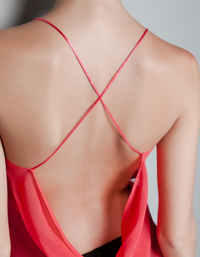 blusa espalda abierta zara