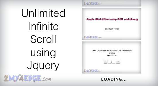 unlimited loading load more data using jquery unlimited loading load more data using jquery