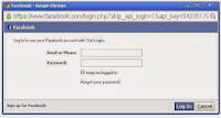 Facebook Login form popup Facebook Login form popup