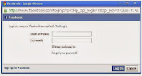 Facebook Login form popup