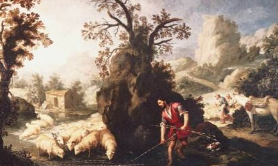 Jacob uses rods on flock