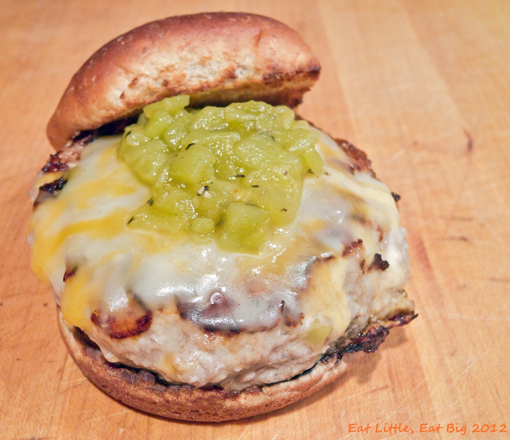 Recipe for Green Chili Turkey Cheeseburgers Eat Little, Eat Big