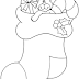 Desenho de Meia de Natal para Colorir