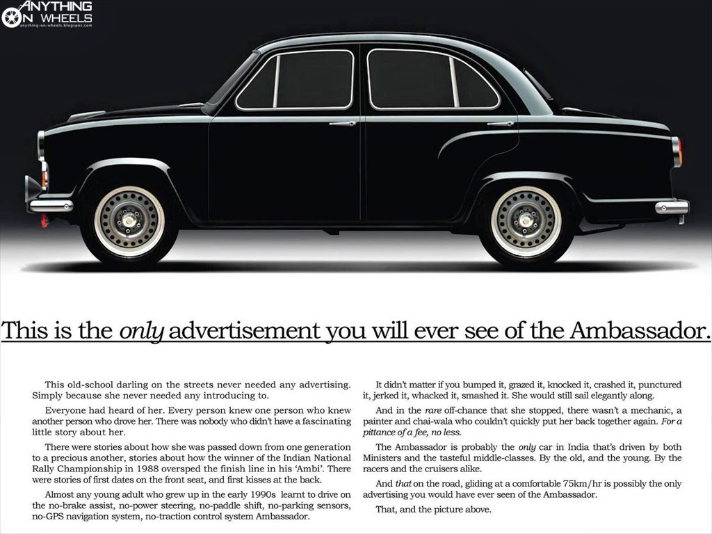 ANYTHING ON WHEELS Hindustan Ambassador joins Maruti 800, history