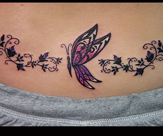 Fluture stilizat (tatuaj aplicat pe partea de jos a spatelui) Fluture stilizat (tatuaj aplicat pe partea de jos a spatelui)