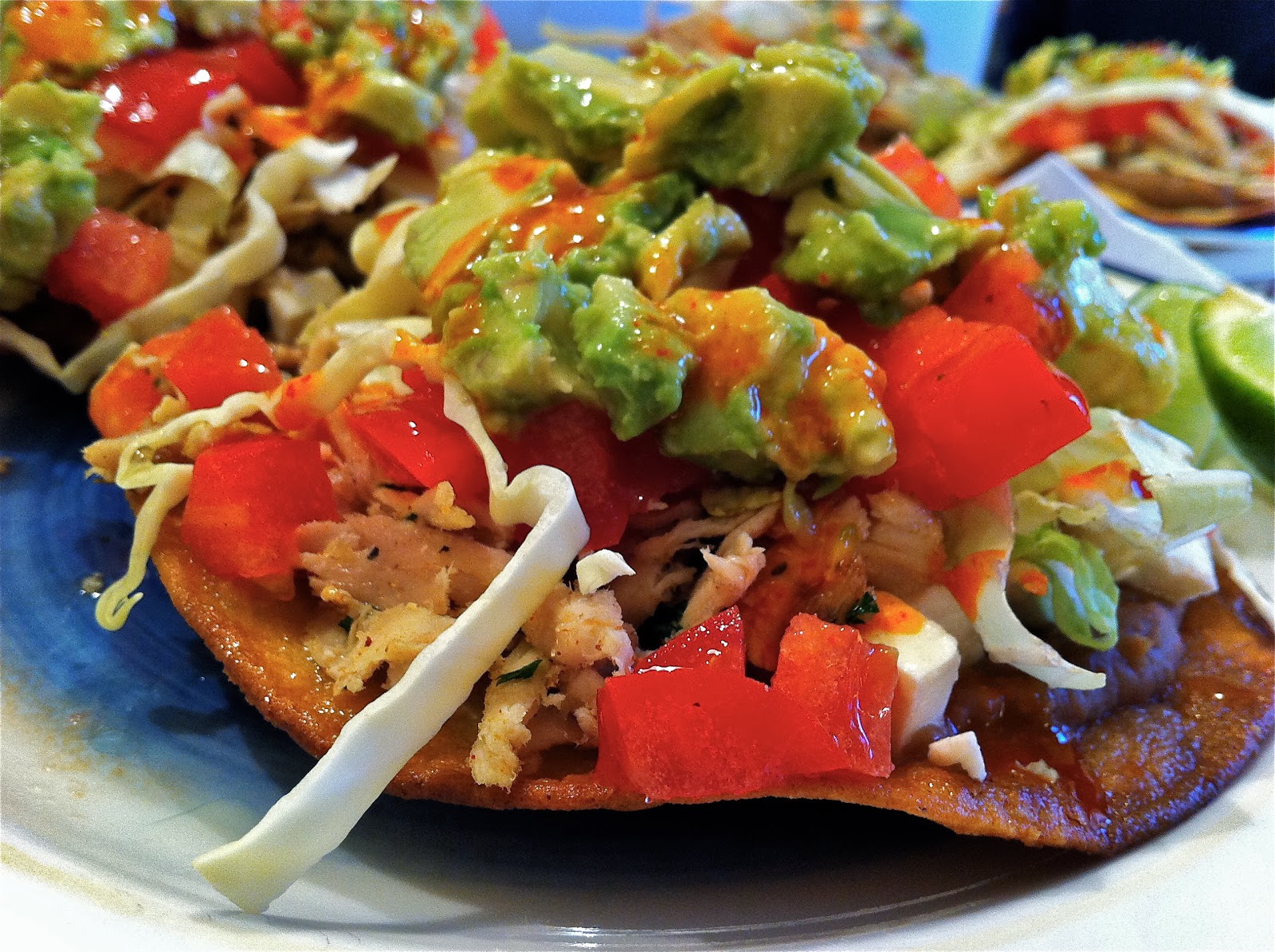 LaraThalice Chipotle Chicken Tostadas