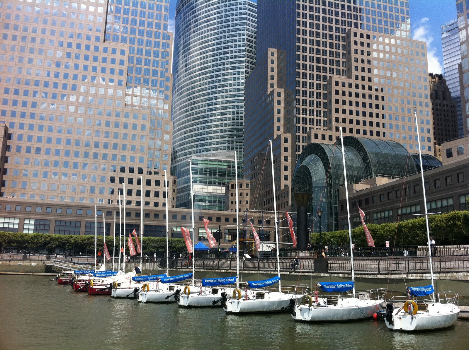 North Cove Marina and World Financial Center Plaza. Nyc, City, Cove