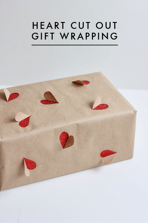 Easy heart print wrapping paper tutorial –
